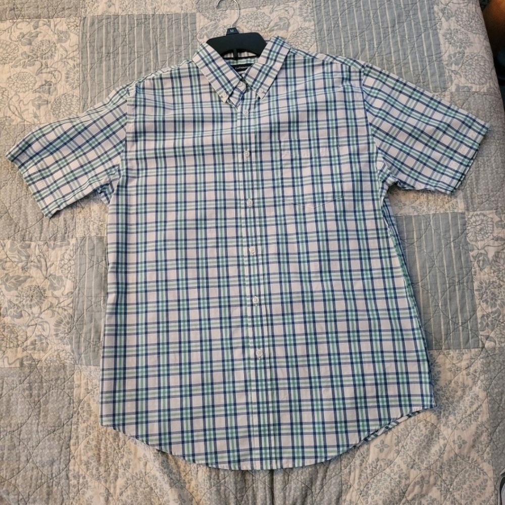 Lot of 3 Croft & Barrow Mens Size Medium Button Down Short Sleeve Dress Shirts - Picture 5 of 10